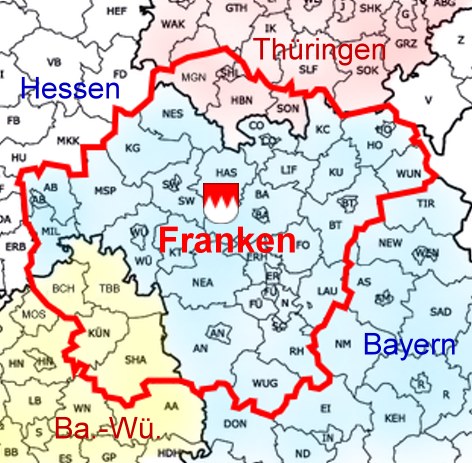 Franken-Landkreise